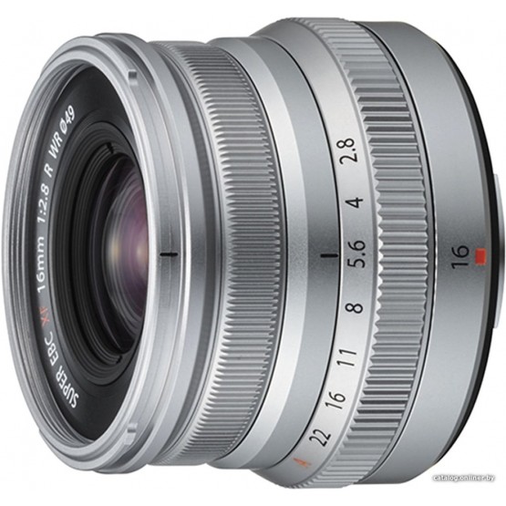 Объектив FujiFilm FUJINON XF 16mm F2.8 R WR (серебристый)