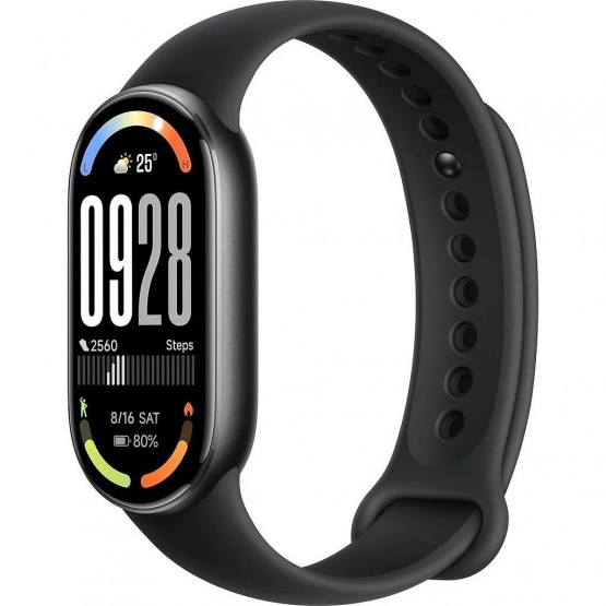 Фитнес-браслет Xiaomi Smart Band 10 M2459B1 (черный, с черным силиконовым ремешком, международная версия)