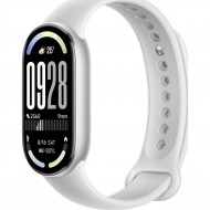 Фитнес-браслет Xiaomi Smart Band 10 M2459B1 (серебристый, с белым силиконовым ремешком, международная версия)