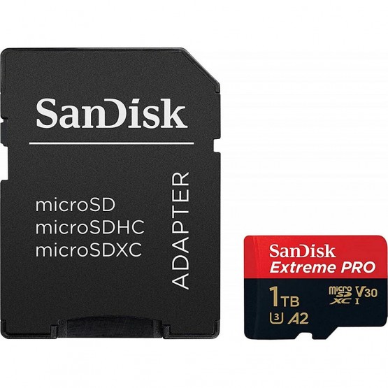 Карта памяти SanDisk Extreme PRO microSDXC SDSQXCD-1T00-GN6MA 1TB (с адаптером)