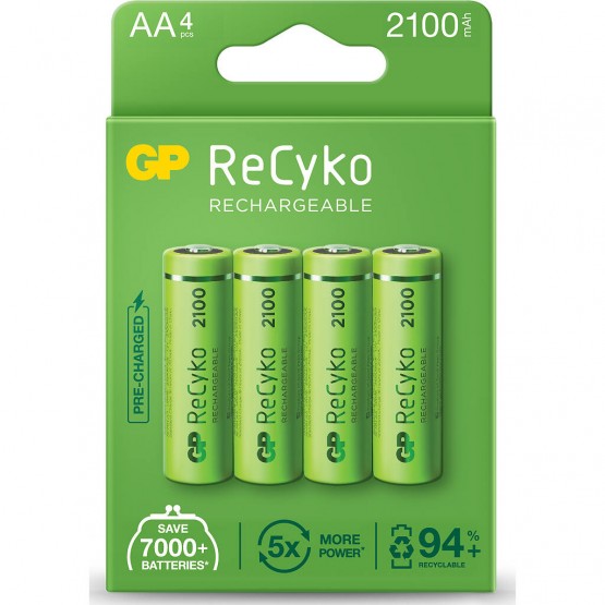 Аккумулятор GP ReCyko AA 2100mAh 4 шт.