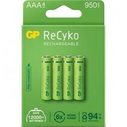 Аккумулятор GP ReCyko 950mAh AAA (4 шт)