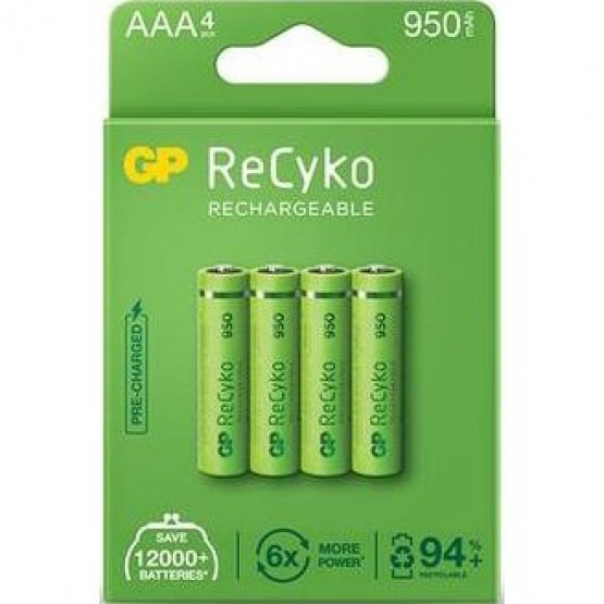 Аккумулятор GP ReCyko 950mAh AAA (4 шт)
