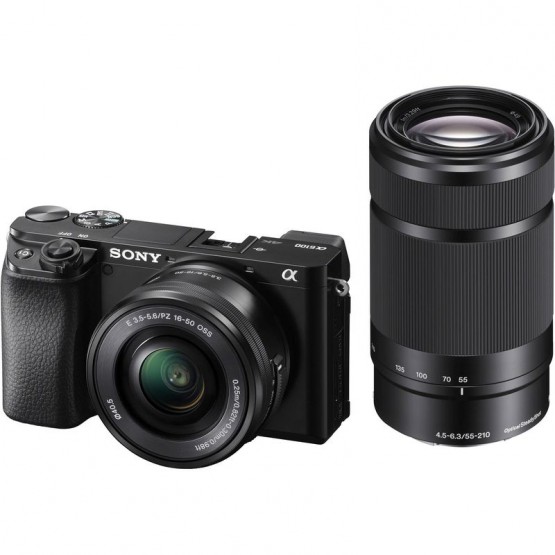 Фотоаппарат Sony Alpha a6400 Double Kit 16-50mm + 55-210mm (черный)