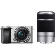Фотоаппарат Sony Alpha a6400 Double Kit 16-50mm + 55-210mm (серебристый)