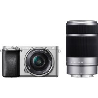 Фотоаппарат Sony Alpha a6400 Double Kit 16-50mm + 55-210mm (серебристый)