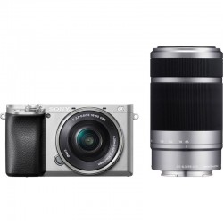 Фотоаппарат Sony Alpha a6400 Double Kit 16-50mm + 55-210mm (серебристый)