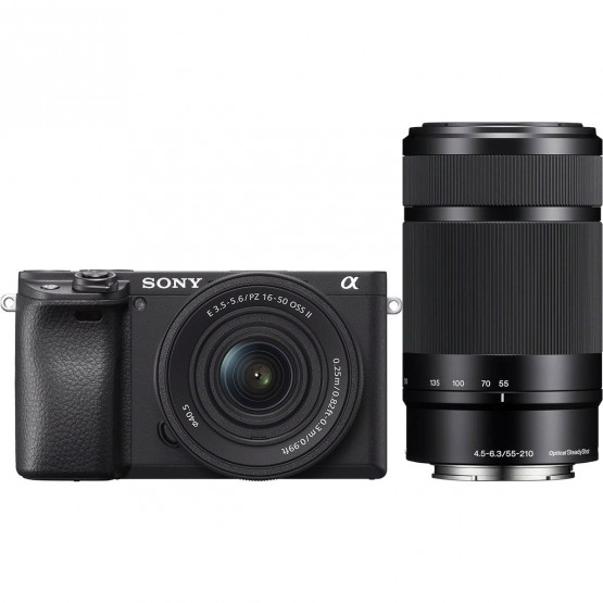 Фотоаппарат Sony Alpha a6400 Double Kit 16-50 OSS II + 55-210mm (черный)