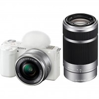 Фотоаппарат Sony ZV-E10 Double Kit 16-50mm + 55-210mm (белый)