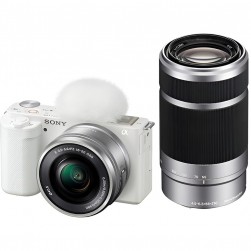 Фотоаппарат Sony ZV-E10 Double Kit 16-50mm + 55-210mm (белый) Фотоаппарат Sony ZV-E10 Double Kit 16-50mm + 55-210mm (белый)