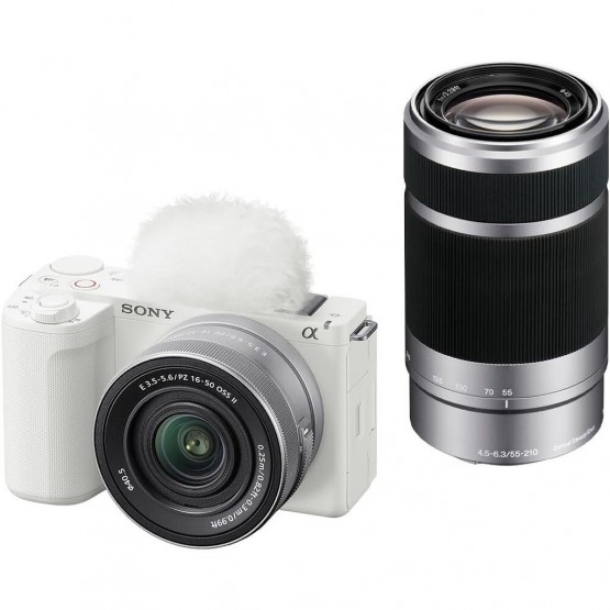 Фотоаппарат Sony ZV-E10 II Double Kit 16-50mm + 55-210mm (белый)