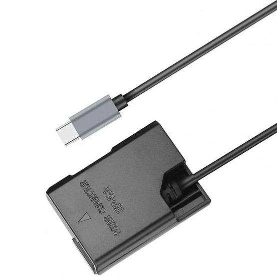 Каплер для камер с аккумулятором EN-EL14 (USB Type-C) аналог Nikon EP-5A