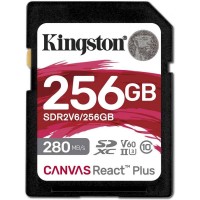 Карта памяти Kingston Canvas React Plus V90 SDXC 256GB