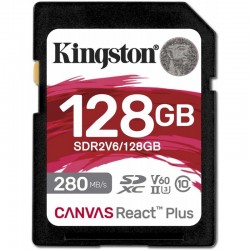 Карта памяти Kingston Canvas React Plus microSDXC 128Gb (SDR2V6/128GB)