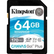 Карта памяти Kingston Canvas Go! Plus SDXC 64GB