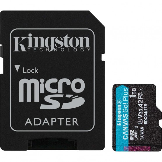 Карта памяти Kingston Canvas Go! microSDXC 1TB SDCG4/1TB (с адаптером)