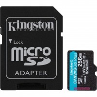 Карта памяти Kingston Canvas Go! microSDXC 256GB SDCG4/256GB (с адаптером)