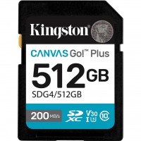 Карта памяти Kingston Canvas Go! Plus SDXC 512GB SDG4/512GB