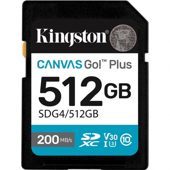 Карта памяти Kingston Canvas Go! Plus SDXC 512GB SDG4/512GB