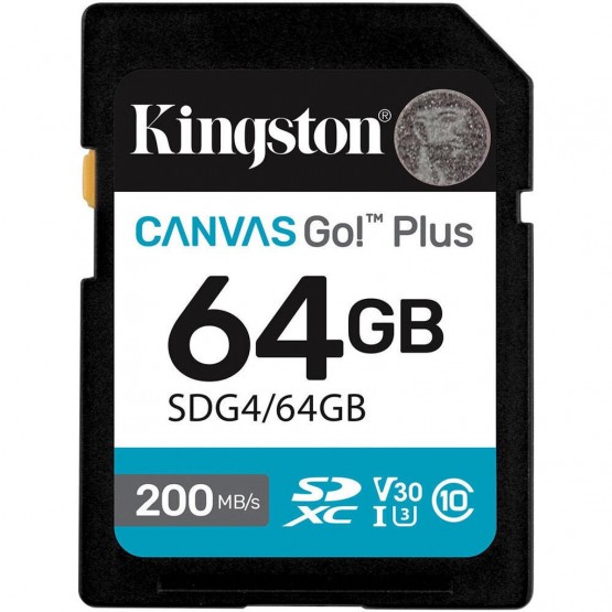 Карта памяти Kingston Canvas Go! Plus SDXC 64GB SDG4/64GB
