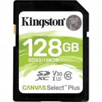 Карта памяти Kingston Select Plus SDXC 128Gb