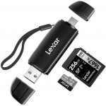 Карт-ридер microSD / SD Card reader USB-A / USB Type-C 3.2 Gen 1, Lexar