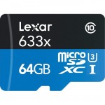 Карта памяти Lexar High-Performance microSDXC 64Gb UHS-I U3 A1 V30