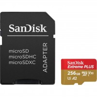 Карта памяти SanDisk Extreme PLUS microSDXC SDSQXBD-256G-GN6MA 256GB (с адаптером) Карта памяти SanDisk Extreme PLUS microSDXC SDSQXBD-256G-GN6MA 256GB (с адаптером)