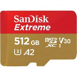 Карта памяти SanDisk Extreme microSDXC 512Gb (SDSQXAV-512G-GN6MN)