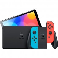 Игровая приставка Nintendo Switch OLED Черный с неоновыми Joy-Con