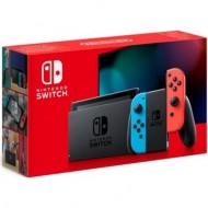Игровая приставка Nintendo Switch OLED (черный, с неоновыми Joy-Con)