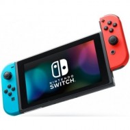 Игровая приставка Nintendo Switch OLED (черный, с неоновыми Joy-Con)
