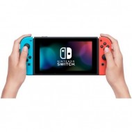 Игровая приставка Nintendo Switch OLED (черный, с неоновыми Joy-Con)