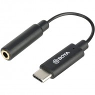 Переходник-адаптер Boya BY-K9 с 3.5 мм TRRS (мама) на USB Type-C (папа)