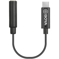 Переходник-адаптер Boya BY-K9 с 3.5 мм TRRS (мама) на USB Type-C (папа)