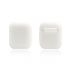 Чехол силиконовый для Apple AirPods, AirPods 2 (прозрачный матовый)