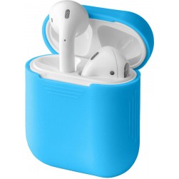 Чехол силиконовый для Apple AirPods, AirPods 2 (голубой)