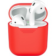 Чехол силиконовый для Apple AirPods, AirPods 2 (красный)