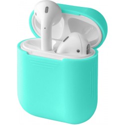 Чехол силиконовый для Apple AirPods, AirPods 2 (мятный)
