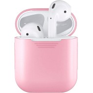 Чехол силиконовый для Apple AirPods, AirPods 2 (розовый)