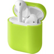 Чехол силиконовый для Apple AirPods, AirPods 2 (салатовый)