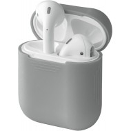 Чехол силиконовый для Apple AirPods, AirPods 2 (серый)