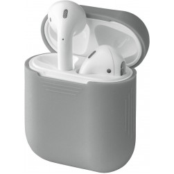 Чехол силиконовый для Apple AirPods, AirPods 2 (серый)