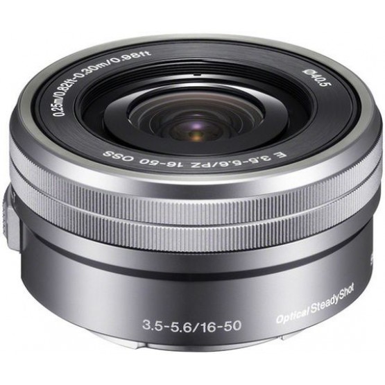 Объектив Sony E PZ 16-50mm f/3.5-5.6 OSS (SELP1650) Серебристый