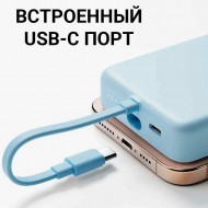 Портативное зарядное устройство Xiaomi Mi 33W Magnetic Power Bank with Cable USB-C 10000mAh (WPB1007MI) (синий)