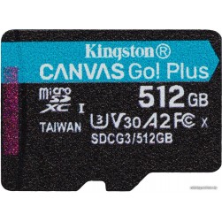 Карта памяти Kingston Canvas Go! Plus microSDXC 512Gb (SDCG3/512GBSP)