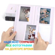 Альбом Rumi Memories L для Instax Wide 65 снимков (розовый)