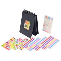 Альбом с комплектом фломастеров и наклеек Rumi Creative Mini Kit