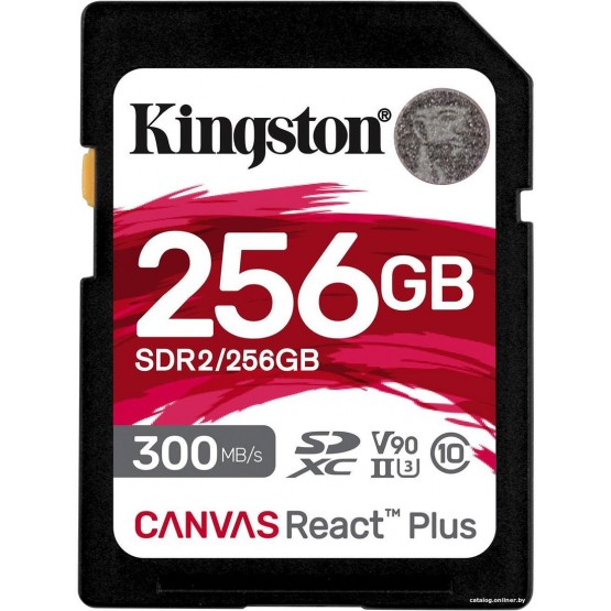 Карта памяти Kingston Canvas React Plus SDXC 256GB