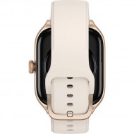 Умные часы Amazfit GTS 4 (золотистый, с белым ремешком из фторэластомера)